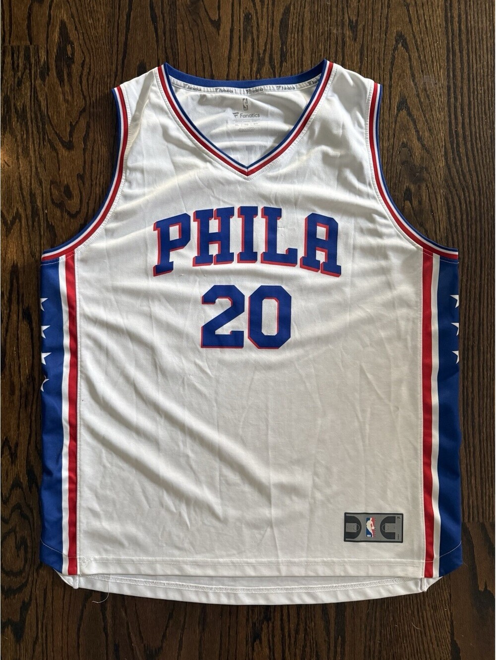 Philadelphia 76ers Jersey Men’s XL 52 Markelle Fultz #20 Nike Basketball Jersey